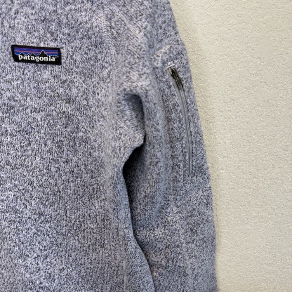 Women's Patagonia Better Sweater Zip Knit/ Fleece Pullover Sz M Purple - Picture 3 of 8